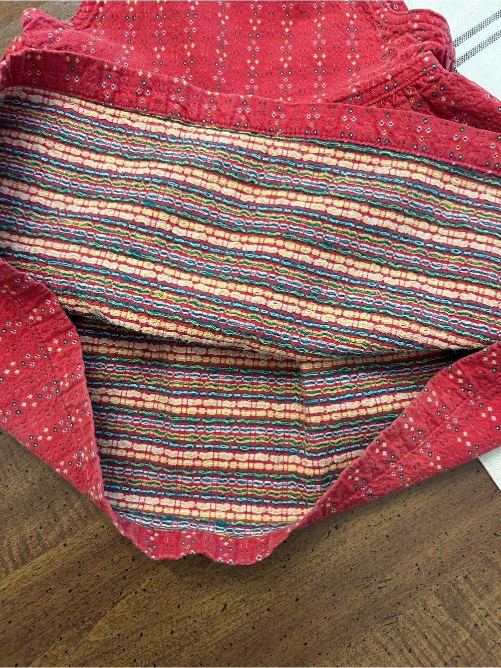Oshkosh Vintage Made in USA Toddler Girls Jumper Dress Red 3T